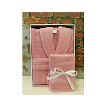 Colourist Şalyaka Bornoz Baş Havlusu- Pembe