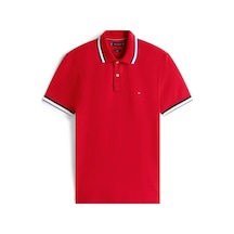 Tommy Hilfiger Cuff Interest Slım F, Xld Kırmızı Erkek Polo Yaka T-shirt