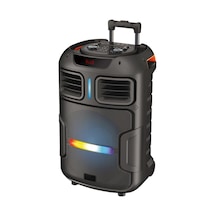 Zore Gd-1503 Dijital Led Göstergeli Fm Radyolu Mikrofonlu Rgb Tws 15 İnç Stereo Bass Kablosuz Karao-128006