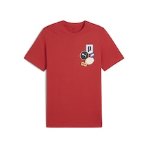 Puma 68482915 Graphics Icon Tee Unisex Spor Tişört KIrmızı