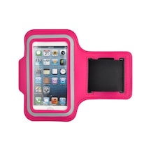 Kol Bantlı Pembe Spor Kılıf Universal 4.1 inçe Kadar Tüm Modellere Uyumlu Bisiklet Yürüyüş ve Koşu