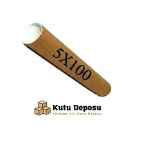 5x100 Cm Kapaklı Silindir Postüp Rulo Gönderi Kutusu 5 Adet