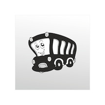 Folyo Sticker Minibüs 30cm Uzunluk Siyah