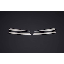 Renault Clio 3 Hb Uyumlu Ön Tampon Çıtası 4 Parça 2006-2011 Paslanmaz Krom