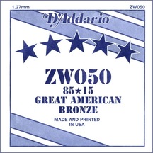 D'addario Zw050 Akustik Tek Tel E- Mi 50
