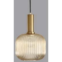 Rsylight Rustik Dekoratif Metal Modern Bal Opal Camlı Tekli Avize Çap:20 Bal - Eskitme