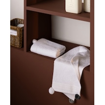 Valerie 2'li %100 Pamuk El Havlusu - Krem - 30x30 Cm 8684427342701 Çok Renkli