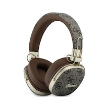 Guess Lisanslı ENC Teknolojili 4G Desen Metal Script Logolu Kulak Üstü Bluetooth 5.4 Kulak Üstü Kulaklık