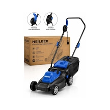 Heilber Ba0115371 2000w Elektrikli Çim Biçme Makinesi 35 Cm Kesim Genişliği, 5 Kademeli Yükseklik Ayarı, 4