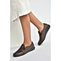 Fox Shoes V324991003 Kahverengi Hakiki Deri Günlük Kadın Ayakkabı Kahverengi-hakiki Deri