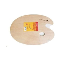 Ahşap Resim Paleti - Mdf Oval Palet 20x30 0,3cm