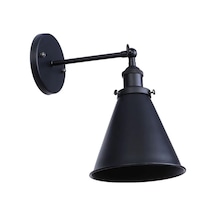 Dylight Retro Metal Dekoratif Mafsallı Duvar Aplik-dy0012 Siyah