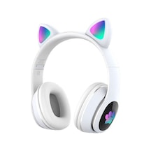 Lapas P40 Bluetooth 5.0 Kedi Kulaklı Tasarımlı Rgb Işıklı Kulak Üstü Kulaklık