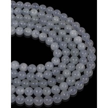 7 Mm Akuamarin Taşı Dizi Altın