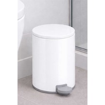 Cigo 3 Lt Banyo Mutfak Ofis Çelik Çöp Kovası - Beyaz-7308
