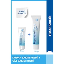 Bepanthol Cilt Kremi 100 G + Dudak Kremi 7.5 ML  Avantajlı Günlük Bakım Seti