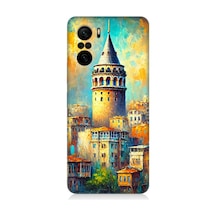 Xiaomi Poco F3 Uyumlu Galata Da Renkli Işıklar Desenli Silikon Kılıf Çok Renkli