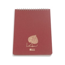 Keskin Color A6 Kareli Linden Bloknot - Kırmızı