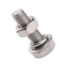 Akb M6x80mm Altıköşe Altıgen,anahtar Başlı Vida , Somun , Rondela Ve Yaylı Pul 5 Takım Rf145 M6 x 80 MM