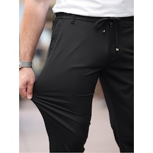 Ultra Hafif İnce Esnek Slim Fit Jogger Siyah