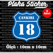 18 Çankırı İl Şehir Plaka Sticker Futbol Spor Kulüb