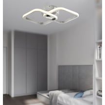 Tt405-2-kr Tt Aydınlatma Krom Kaplama 2 Li Kare Gün Işığı Led Krom