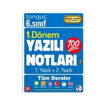 Tonguç Akademi 6. Sınıf Yazılı Notları 1. Dönem 1 Ve 2. Yazılı Notları