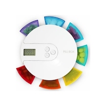 Ankatek Zamanlama Yaşlı Taşınabilir Sones Kutusu Kutuları Kırmızı İlaç Hatırlatma Hap Hafta Elektronik Bir Akıllı Qi Kırmızı Kırmızı