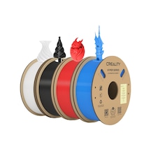 Creality Resmi Hyper Pla Filament Siyah+beyaz+mavi+kırmızı 4kg, Yüksek Hızlı Baskı Ve Dayanıklı, Pürüzsüz, Çıkıntı Performansı İçin 3d Yazıcı Filamenti Boyutsal Doğruluk +/-0,03 Mm, 4 Rulo