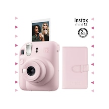 Fujifilm Instax Mini 12 Fotoğraf Makinesi + 96'lı Laporta Albüm Seti Pembe