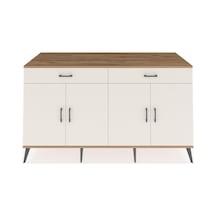 Kronos Konsol 4 Raflı 2 Çekmeceli 4 Kapaklı 176x59x99 Çam-aytaşı Aytası/aytası - Atlas Çam