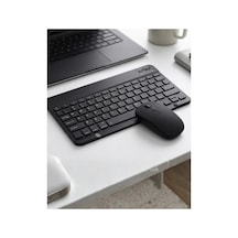 Kablosuz Bluetooth Klavye Mouse Seti Wireless Sessiz İnce Tasarım Çoklu Uyumlu Standart