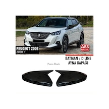 Peugeot 2008 Yarasa Batman Ayna Kapağı Piano Black 2019+