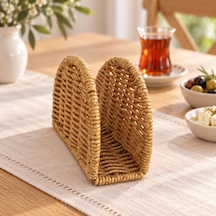 Rattan Peçetelik - Tekli Kahverengi