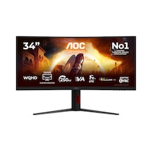 Aoc Cu34g4zca 34 250hz 0.3ms Adaptive Sync 1500r Curved Wqhd Cece5aoc0059
