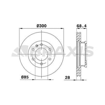 Braxis Ad0109 Fren Diski Ön Sprinter 906 06-18 907 910 18-crafter 30-35 06-15 2e0615301