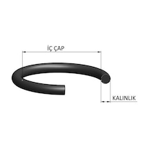 Barklas 27.00x1.50 O-rıng Sılıkon Conta Her Pakette 120 Adet