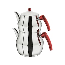 CAN ÇELİK YAKAMAZ MİNİ BOY ÇAYDANLIK TAKIMI ( 4 PARÇA ) Çelik