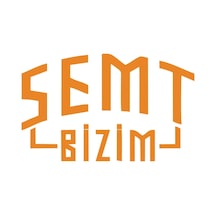 Semt Bizim Araba Sticker 17x17 Cm Turuncu