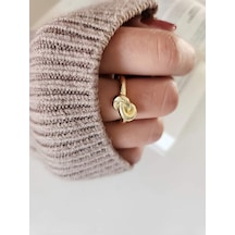 Eva Takı Store Düğüm Boğum Geometrik Ayarlanabilir Çelik Eklem Yüzük Altın