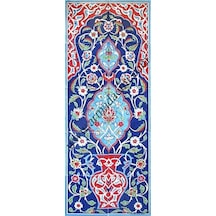Armada Çini 40X100 Cm Ed 704 Kobalt Saksılı Eldekoru Çini Pano