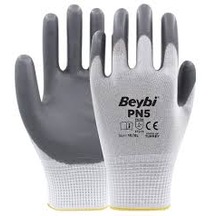 Beybi Pn5 Polyester Örme Nitril Eldiven 12 Adet