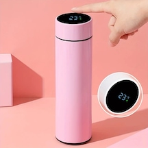 Willowhaven Pembe 304 Paslanmaz Çelik Termos Sıcaklık Göstergeli 16.9oz Seyahat Bardağı Pembe