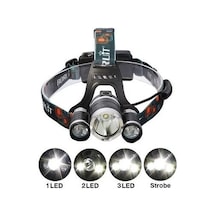 T6 Kafa Feneri 5000 Lumens 3xcree Xm-t6+2r5 Lamba Led Kamp Lambası Çok renkli