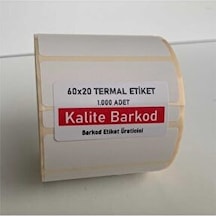 Kalite Barkod 15 RuloTermal Etiket 60X20 MM