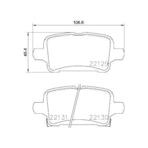 Valeo 670169 Arka Fren Balatası Opel Astra K 1.0-1.4-1.4t-1.6t-1.6 Cdtı 16 22 106.5x46.3x16.6 1684934880-39037199-95526568 -