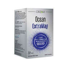 Orzax Ocean Extramag Üçlü Kombinasyon Takviye Edici Gıda 30 Tablet - Magnezyum Sitrat, Malat Ve Bisglisinat İçeren Zengin Formül