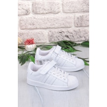 Fort Cool Star Rahat Esnek Sneaker Çocuk Spor Ayakkabı Beyaz