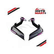 Cfmoto 450nk Rüzgarlıklı Manet Koruma Karbon Desenli Mor Mkt1244