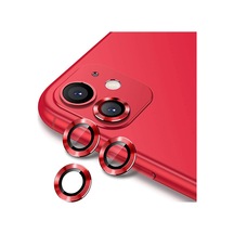 Nettech Apple Uyumlu iPhone 12 Pro Max Damla Model 3in Kamera Cam Koruyucu - Kırmızı